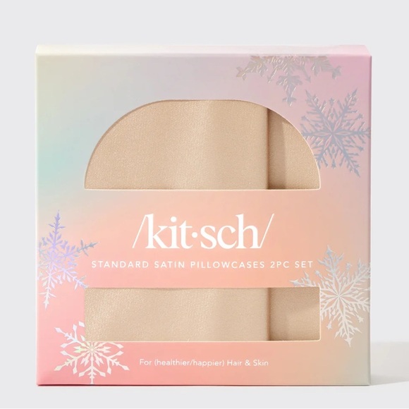Kitsch Other - NWT, Kitsch, Holiday Standard Pillowcase 2pc - Champagne